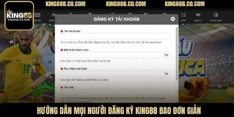 Hướng dẫn mọi người đăng ký King88 bao đơn giản